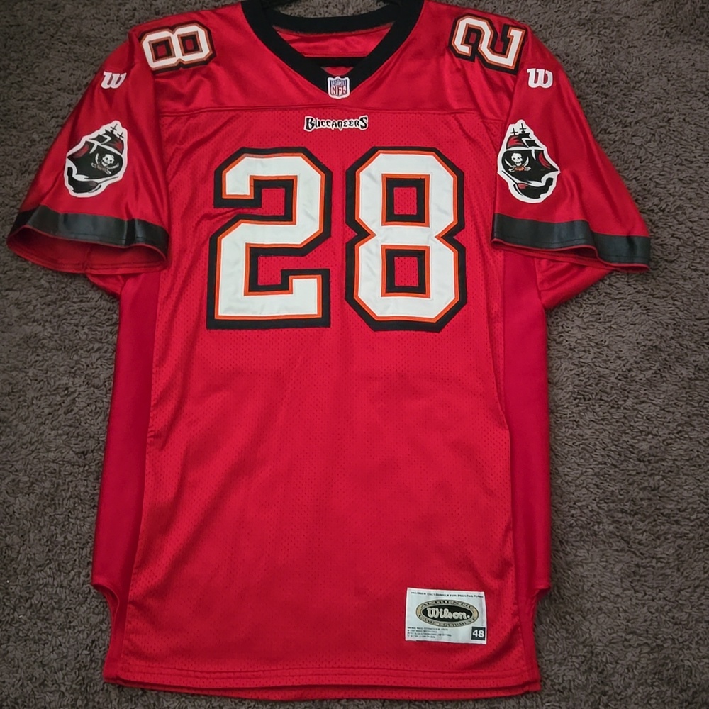 Warrick Dunn Tampa Bay Bucs Authentic On-Field Jersey Size 48
